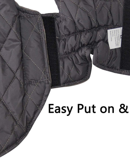 Load image into Gallery viewer, Reversible Dog Coats for Small Dogs Waterproof Warm Puppy Jacket for Cold Winter,Grey S
