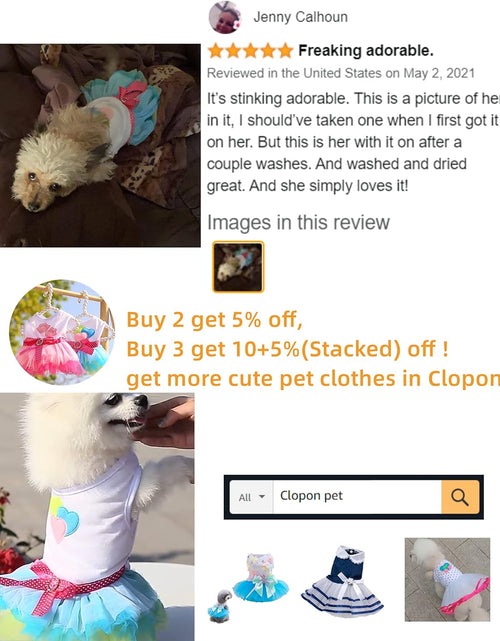Load image into Gallery viewer, Pet Dog Dress Cute Girl Dogs Lace Skirt Puppy Princess Jumpsuit Party Floral Dresses Ribbon Bow Doggie Costumes
