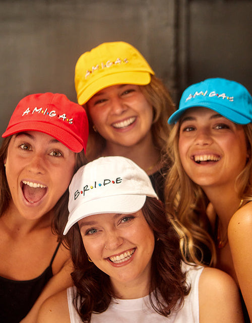 Load image into Gallery viewer, FRIENDS - Bride | Amigas - Breezy Bachelorette Party Hats!
