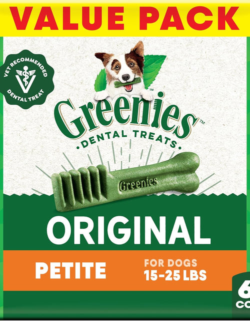 Load image into Gallery viewer, Original Petite Natural Dog Dental Care Chews Oral Health Dog Treats, 36 Ounce Pack (60 Treats)
